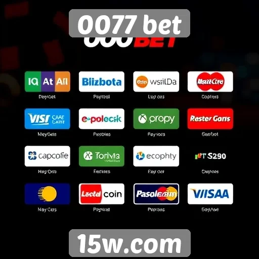 Métodos de pagamento aceitos na 0077 bet
